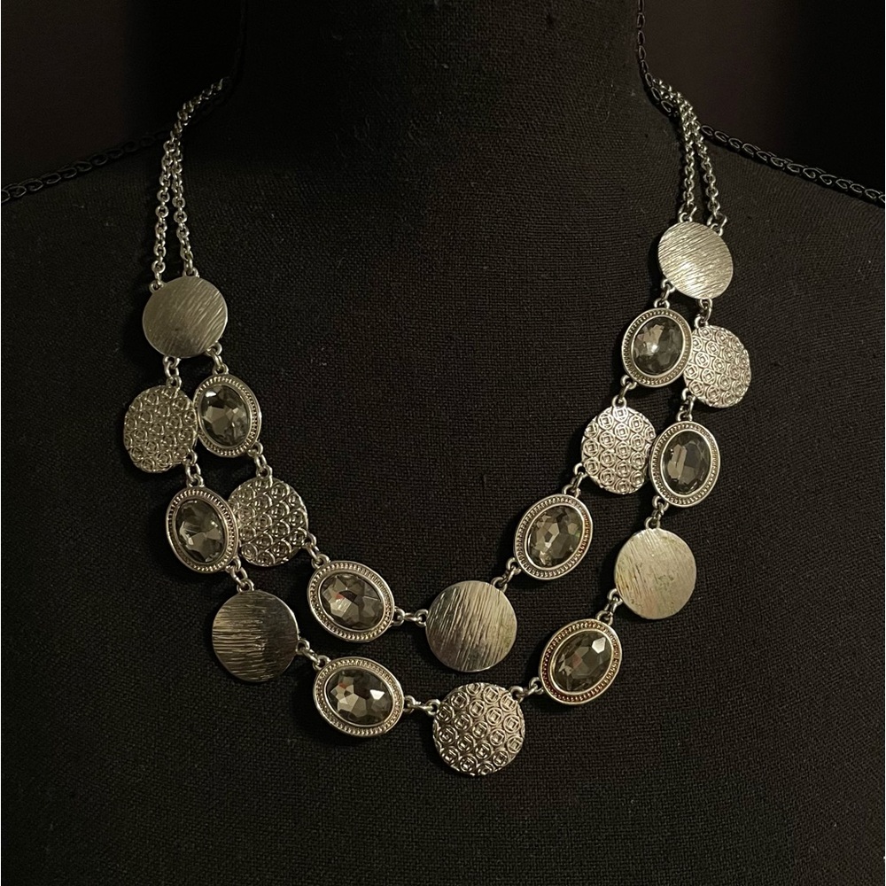 double layer necklace ~ adds great bling!
